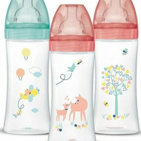 Set of baby's bottles Dodie 3 uds (330 ml)