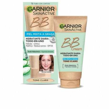 Hydrating Cream with Colour Garnier Skinactive Bb Cream Light Clear Spf 25 50 ml