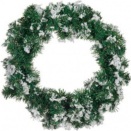 Advent wreathe Snowflakes White Green
