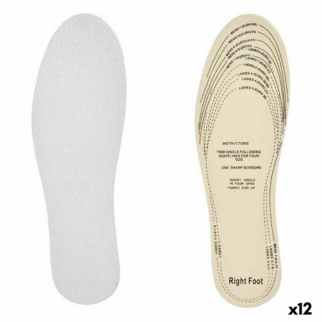 Stencils Sport White Cotton Plastic Latex 9,5 x 29,5 cm 11,5 x 0,5 x 36 cm (12 Units)