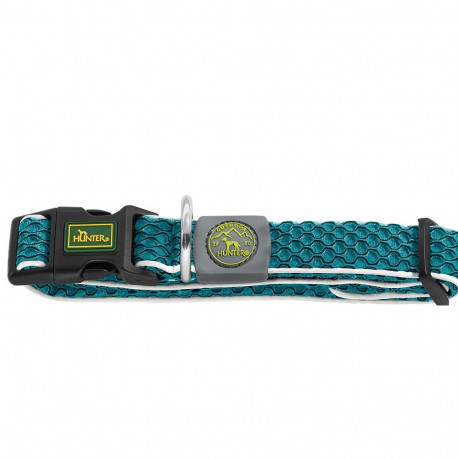 Dog collar Hunter Vario Basic Threads Turquoise 20
