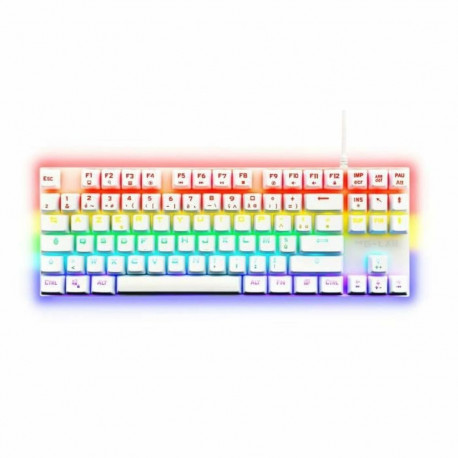 Mänguriklaviatuur The G-Lab Mercury AZERTY Valge