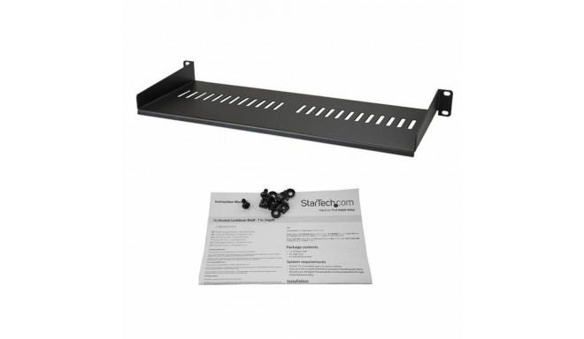 Fikseeritud Alus Serverikapile Startech CABSHELF1U7V Ventileeritud