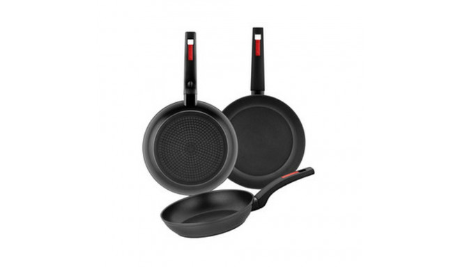 Pan Monix M249001 Black Plastic 3 Pieces