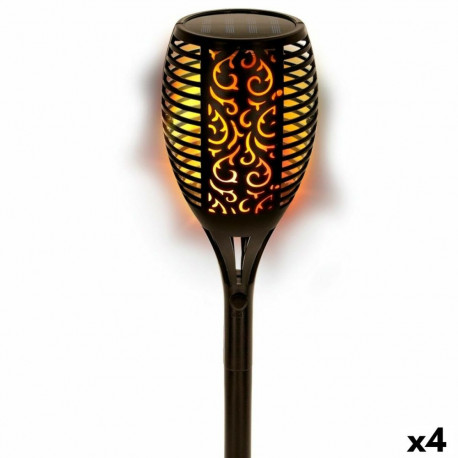 Päikeseenergia aiavalgustite komplekt Aktive 51 Plastmass 11 x 77,5 x 11 cm (4 Ühikut)