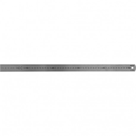 Yato YT-70722 steel ruler, 500mm, 28mm, 1mm, Class II, polished, metric scale