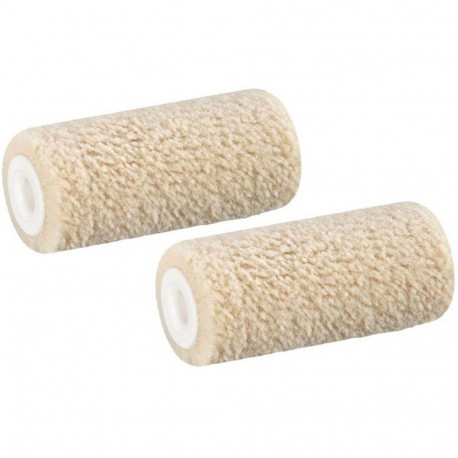 Värvirull MINI 6cm Ø16mm, tutt 4mm, veluur, beež (2 tk.)