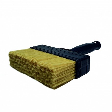 Tapešu birste 3x12cm, jaukti gaiši sari, plastmasas kāts