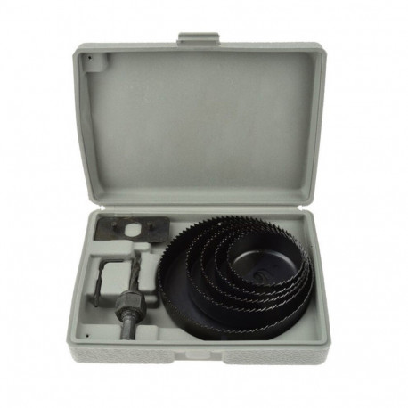 Crown drill bit for wood 64-127mm (8pcs.) Gecko