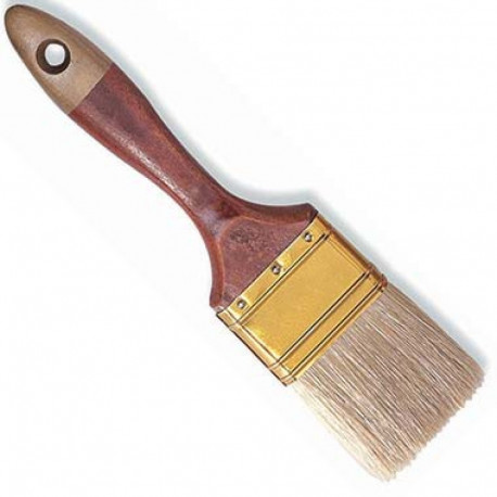 Ota 30mm, plakana, gaiši sari, beicēts koka kāts