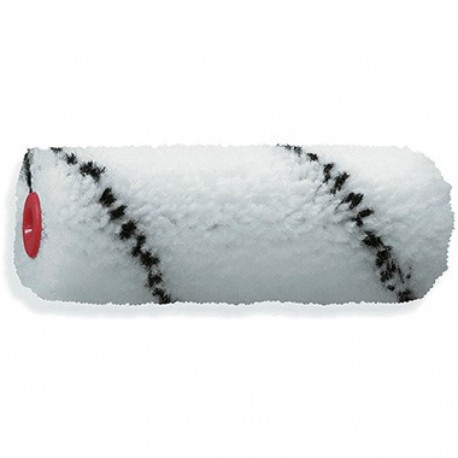 Rullis MINI 15cm Ø16mm,plūksna 12mm,poliesters,meln. svītras