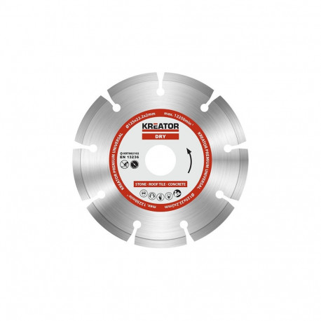Diamond cutting disc Ø125x22.2x2mm, segment Kreator