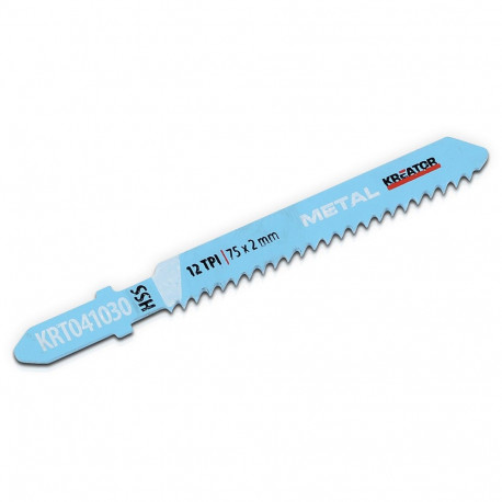 Jigsaw blade for HSS metal 75x2mm 12TPI (2pcs.) Kreator