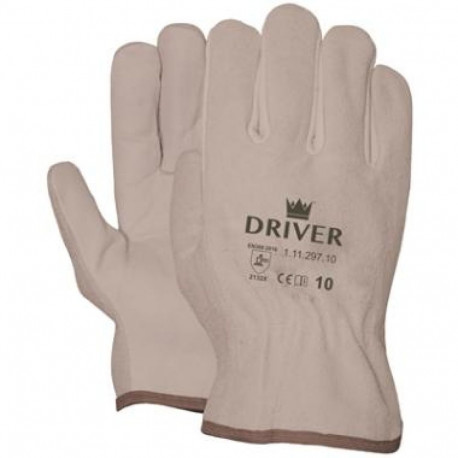 Leather/splitleather  "driver" gloves, size 10/XL