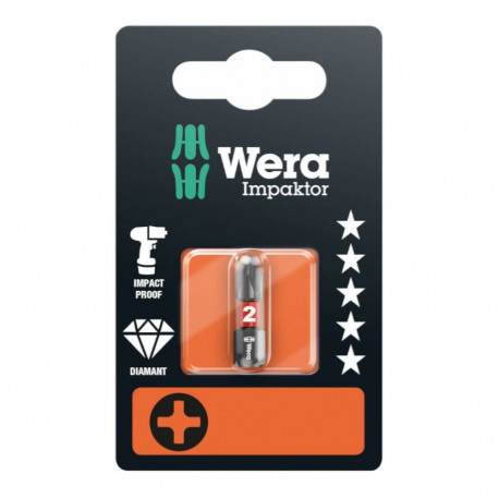 Wera 851/1 Impaktor bit PH 2 x 25mm