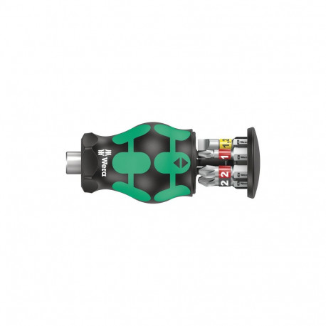 Wera Kraftform Kompakt mini kruvikeeraja, 6x PH,PZ, SL otsakud