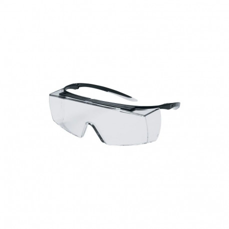 Uvex super f OTG safety spectacles – panoramic single-lens with integrated side guard, clear polycar