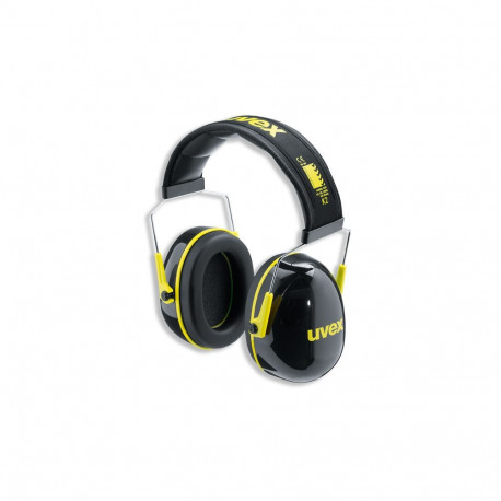 Uvex K2 earmuffs – lightweight over-ear hearing protection, SNR 32 dB, adjustable padded headband, m