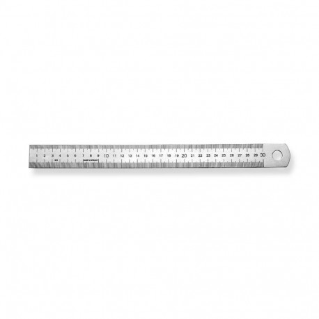 Ruler 300x30x1,0mm stainless type 498