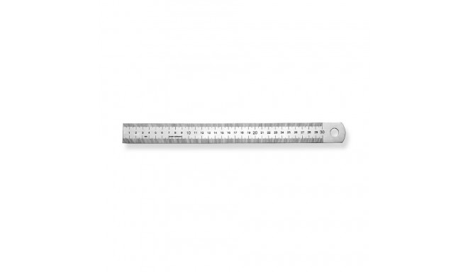 Ruler 300x30x1,0mm stainless type 498
