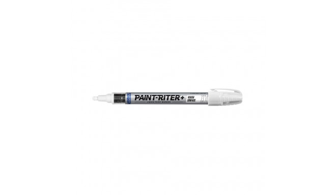 Markal Pro-Line XT paint marker – 3 mm medium bullet tip, white enamel resin paint, durable metal ba