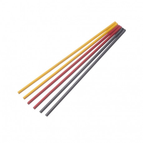 Markal Trades-Marker® dry assorted refills – 2.8 mm leads, graphite, red, yellow, wipeable marks, st