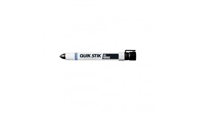 Markal Quik Stik Paintstik 17mm solid paint marker – black, twist-up holder, weather and UV resistan