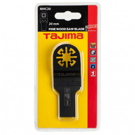 Multitool saw blade for wood, plastic and soft metal, flush cut 20mm