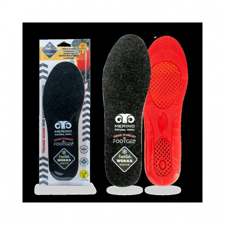 Insoles Footgel Winter Works, size 43-47