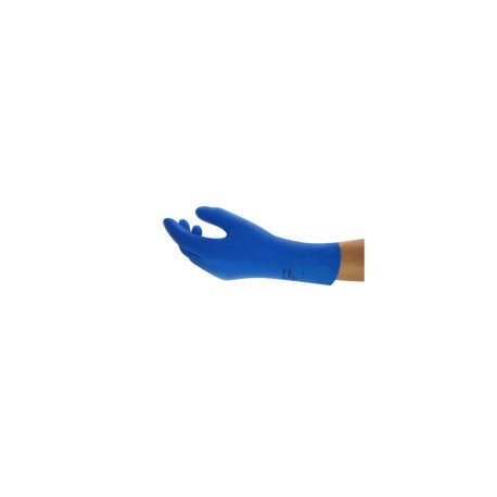 Latex chemical gloves Ansell AlphaTec 87-195, size 9
