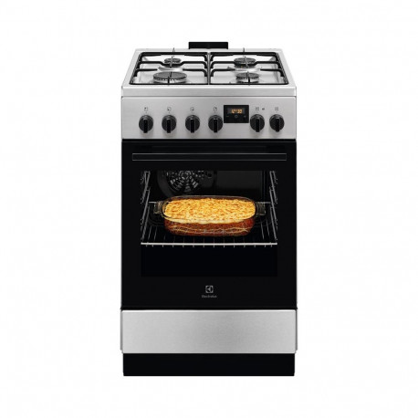 Gaasipliit elektriahjuga, Electrolux, 50cm, rst