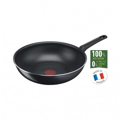 Tefal Simple Cook 28 cm Vokkpann, aluminum, must