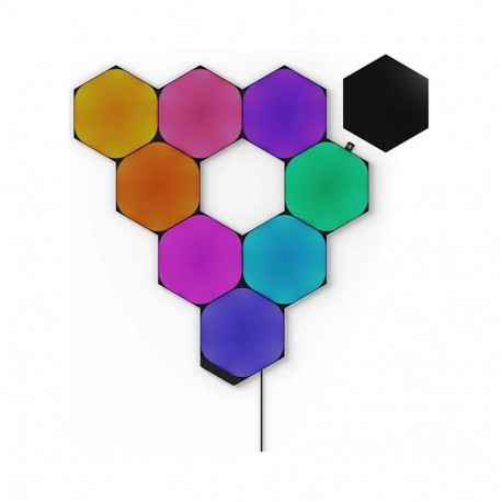 Nanoleaf Shapes Hexagons Starter Kit (9 Panels), Black