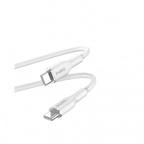 Kaabel Puro Soft USB-C/USB-C 1,5 m, valge