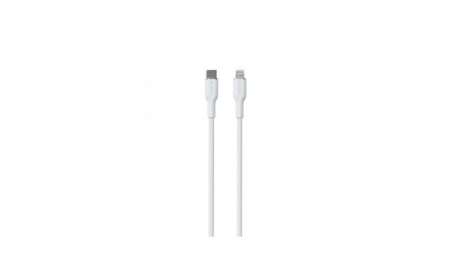 Kaabel Puro Soft USB-C/Lightning 1,5m, valge