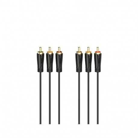 Kaabel Hama 3RCA -3RCA gold-plated 1,5m