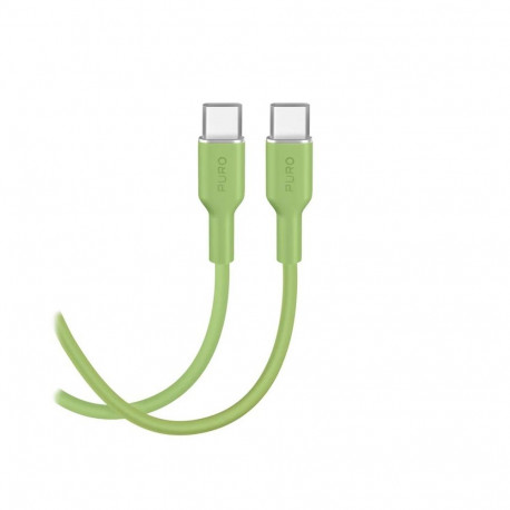 Cable Puro Soft USB-C/USB-C 1.5m, Green