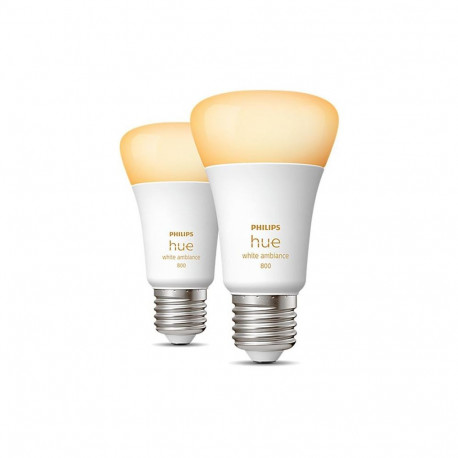 Philips Hue Warm-to-cool 6W A60 E27 2pcs EUR
