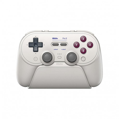 Pult 8BitDo PC/SWITCH/SWITCH2 Pro 3 BT + Laadija (W), valge