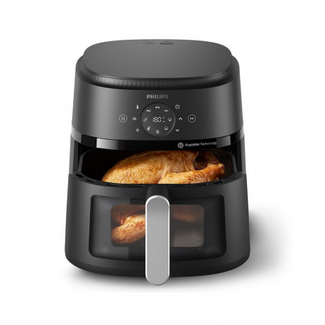 Kuumaõhufritüür aknaga, Philips 6,2 L, must