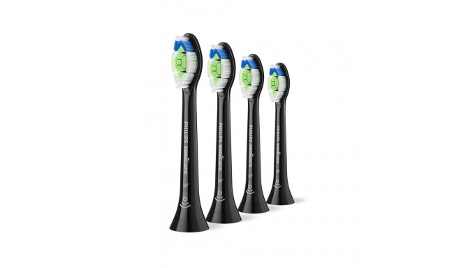 Hambaharja otsik 4tk, Philips Optimal White, must