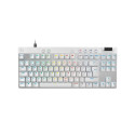 Klaviatuur Logitech Pro X TKL Rapid SWE, valge