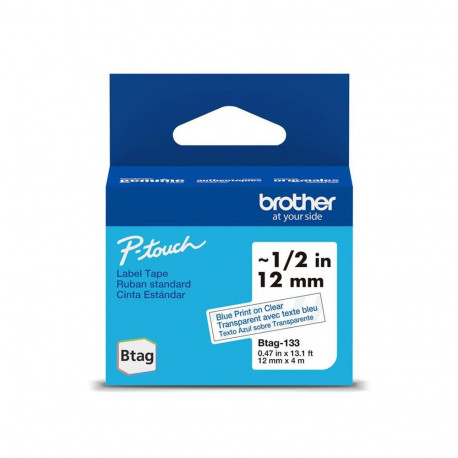 Lint Brother BTAG233 12mm sinine/valge 4m