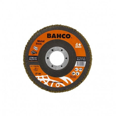 Flap disc FLAT INOX+Fe T42 P80 125x22.23mm