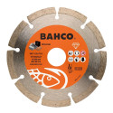Bahco diamond cutting disc – segmented rim, 125x2.0x22.23mm, dry and wet cutting, concrete and stone