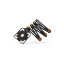 EDMA contour and marking angle tool – 6 adjustable aluminum sides, 175 mm, metric and imperial scale