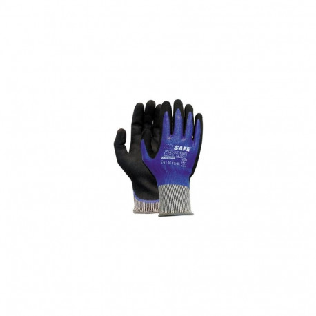 Safety gloves with level 5/D cut resistance M-Safe Full-Nitrile Cut 5 14-705, nylon/lycra/HPPE/glass