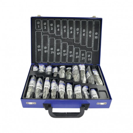 Tivoly Metal Drill Bit Set – 170-Piece Ø 1–10 mm, HSS,  Metal Case, T-Line