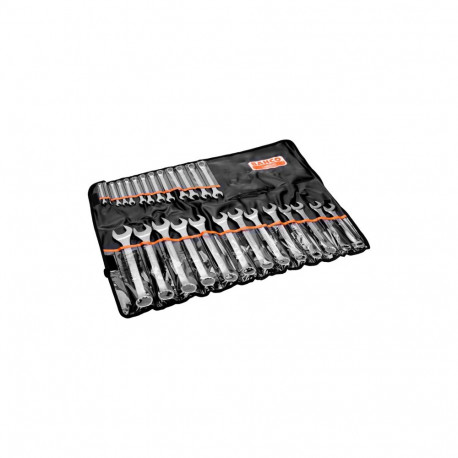 Bahco ring spanner set – 26 pieces, sizes 6-32 mm, metric ring spanners