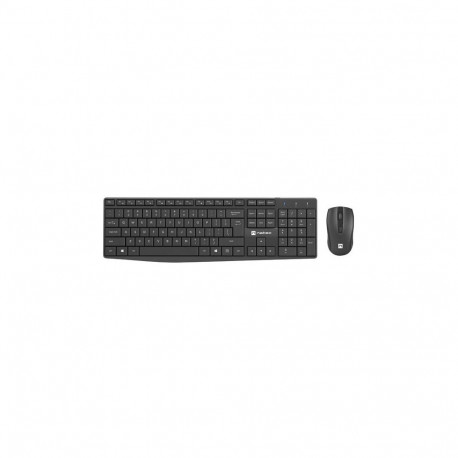 Natec Keyboard and Mouse Squid 2in1 Bundle Keyboard and Mouse Set, Wireless, US, Black